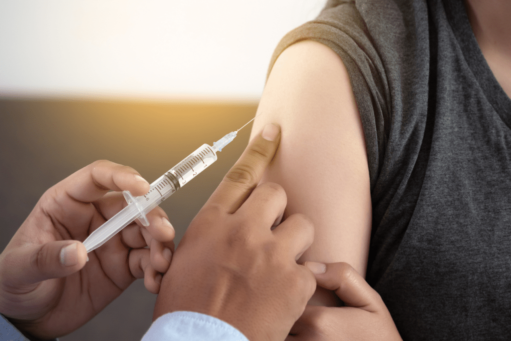 flu vaccination bebington